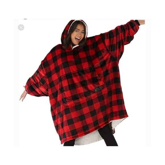 The Comfy Original Sherpa Lined Microfiber Fleece Wearable Blanket One Size - Picture 1 of 5